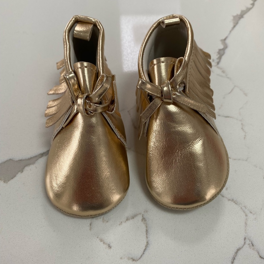 OLD NAVY Gold Moccasins
